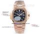 OE Factory 5713 Swiss Copy Patek Philippe Nautilus Rose Gold Blue Dial Diamond Bezel Watch (2)_th.jpg